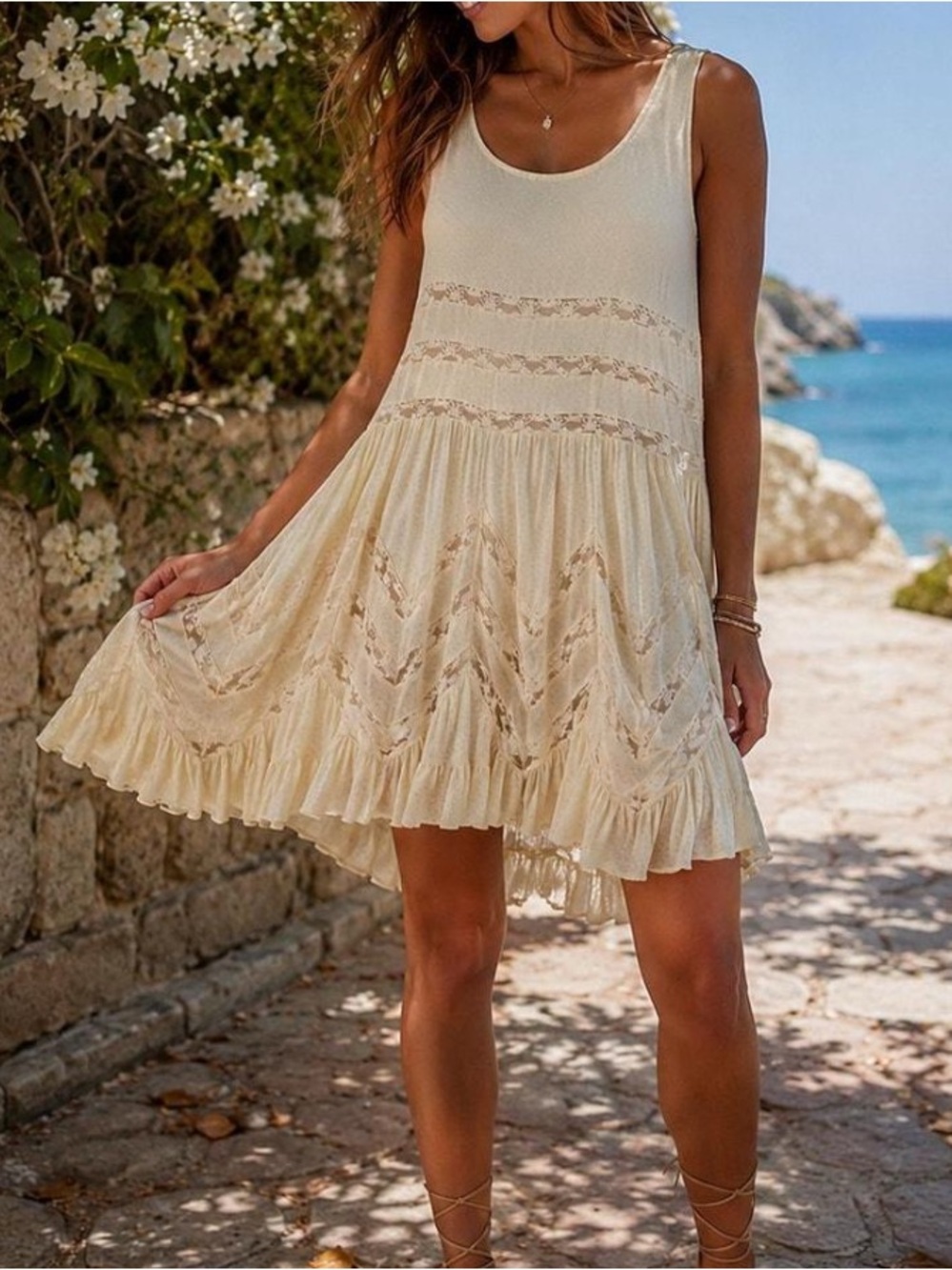 Free people lace dress small
